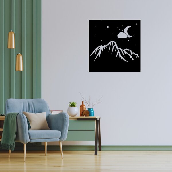 Obraz - tajomstvo hôr noc-deň Veľkosť rámu: 29x29cm - set