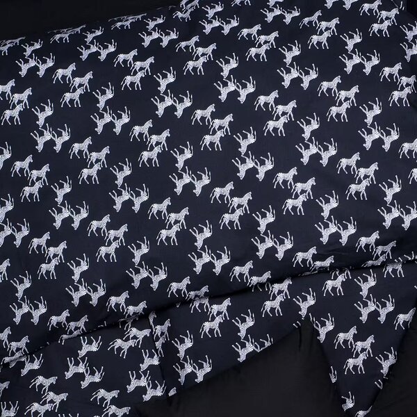 Obliečky KLASIK DESIGN wild zebra bežný 1x paplón 140x200 + 1x vankúš 70x90 cm