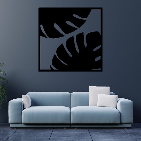Obraz - monstera Veľkosť rámu: 29x29cm - dve