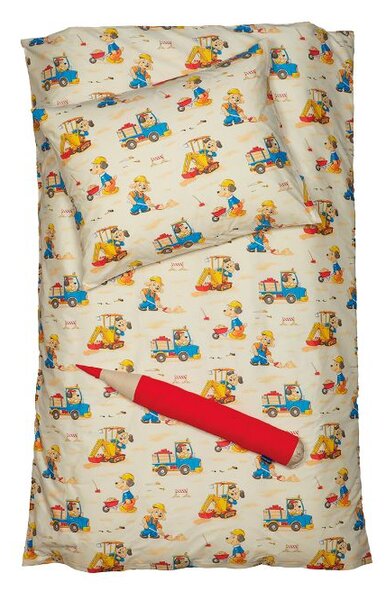 Obliečky KLASIK staviteľ bežný 1x paplón 140x200 + 1x vankúš 70x90 cm