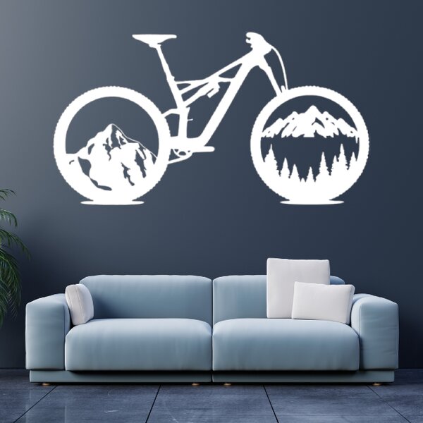 Obraz - príroda v bicykli Veľkosť rámu: 50x27cm