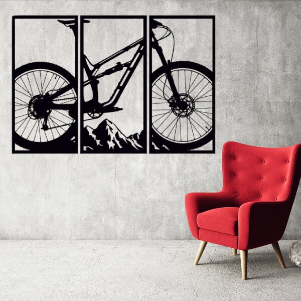 Obraz - bicykel na tri časti Veľkosť rámu: 55x38cm