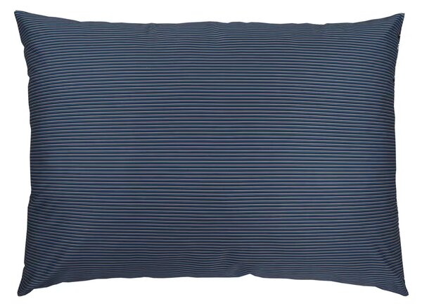 Obliečky SATÉN DESIGN kvietky prúžky tmavá modrá bežný 1x paplón 140x200 + 1x vankúš 70x90 cm