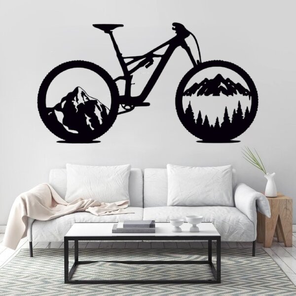 Obraz - príroda v bicykli Veľkosť rámu: 50x27cm