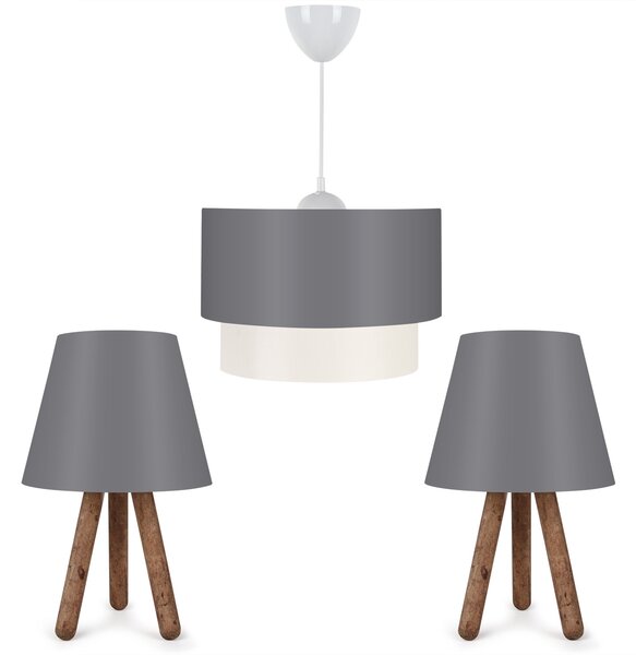 ASIR Stolná lampa a luster AYD-1791 sivohnedá