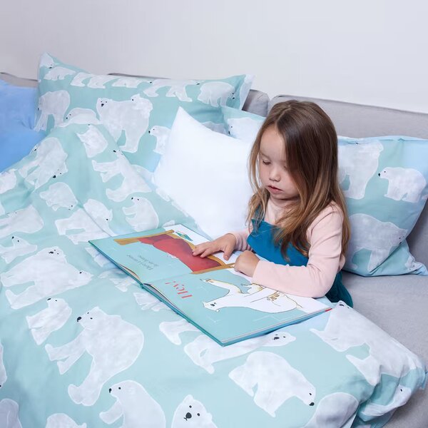 Obliečky KLASIK DESIGN polar bears bežný 1x paplón 140x200 + 1x vankúš 70x90 cm