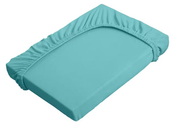 Prestieradlo JERSEY ELASTIC tyrkysová 90x200 cm