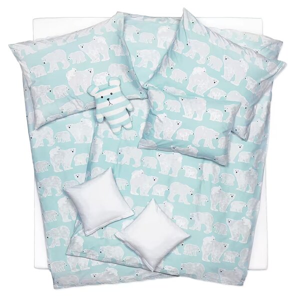 Obliečky KLASIK DESIGN polar bears bežný 1x paplón 140x200 + 1x vankúš 70x90 cm