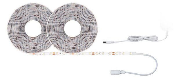 Paulmann Sada pásových svietidiel SimpLED, 22 W, 3 000 K, 10 m, s povrchovou, Biela / opálová, Obývacia izba / jedáleň, Plast, Moderný, Nábytkové pásikové svetlo