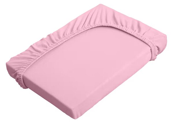 Prestieradlo JERSEY ELASTIC ružová 120x200 cm