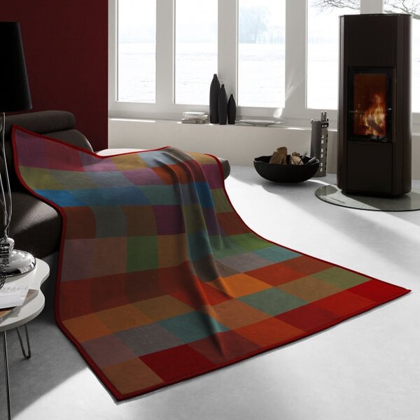 Deka VELURO kocka multi 150x200 cm