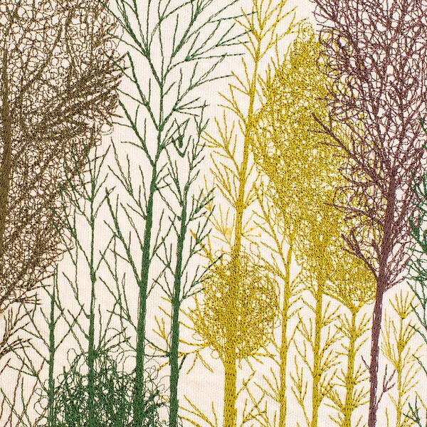 Dekoračný návlek ART NATURE trees smotanová zelená 30x50 cm