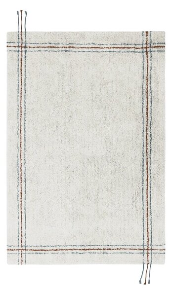 Krémový prateľný ručne tkaný bavlnený koberec 90x130 cm Cuisine Natural – Lorena Canals