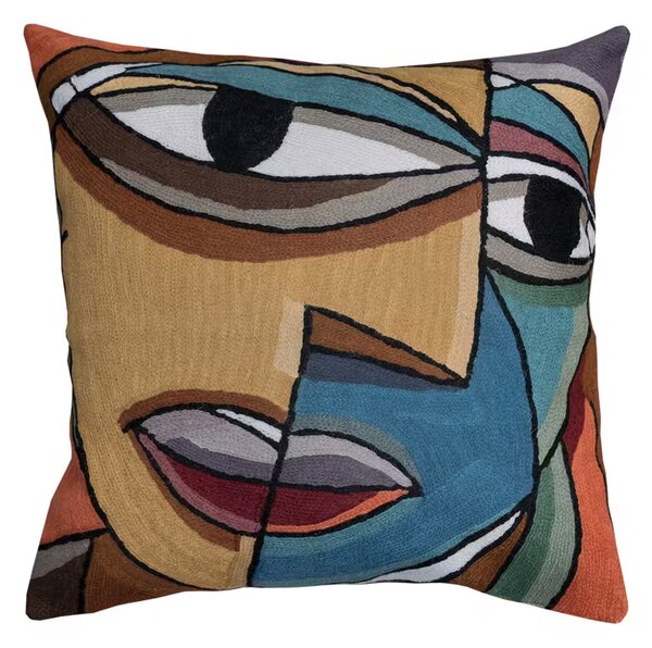 Dekoračný návlek ART WOOL picasso modrá 45x45 cm