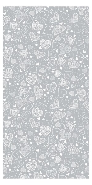 Tapeta - Srdiečka v šedom pozadí