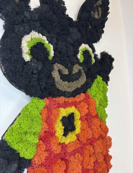 Machový obraz - Zajo JAJO Veľkosť: 40cm x 29cm