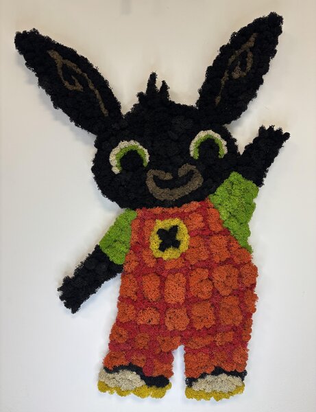Machový obraz - Zajo JAJO Veľkosť: 40cm x 29cm