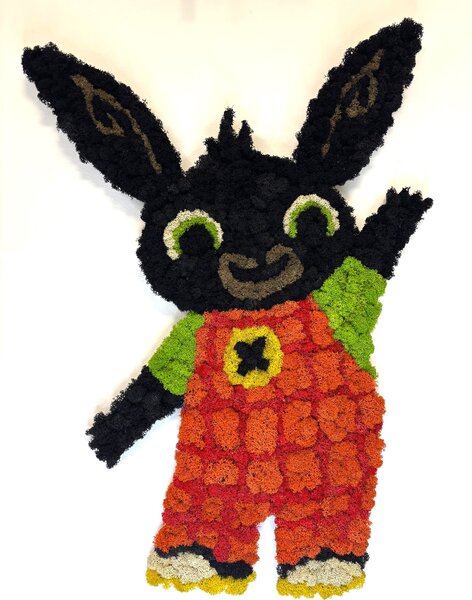 Machový obraz - Zajo JAJO Veľkosť: 40cm x 29cm