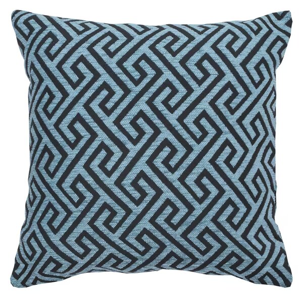 Dekoračný návlek SOFAS kristal aqua čierna 45x45 cm