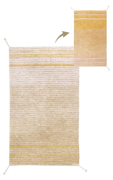 Okrovožltý bavlnený koberec 80x140 cm Twin Amber – Lorena Canals