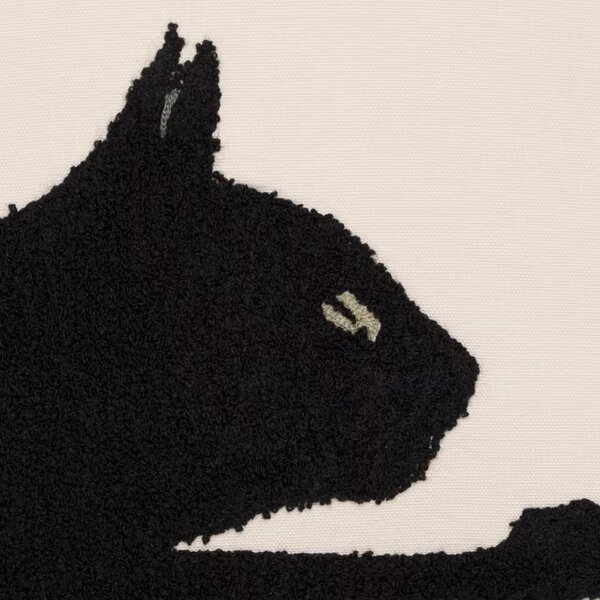 Dekoračný návlek BLACK CAT - set 2 ks stretching cat 45x45 cm