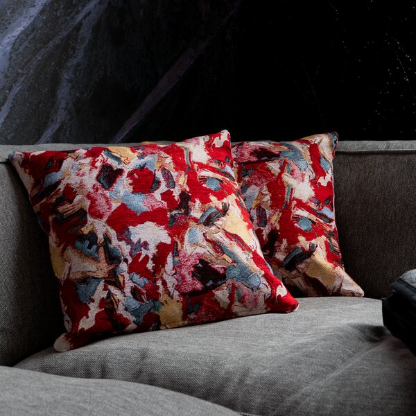 Dekoračný návlek SOFA fantasy červená 45x45 cm