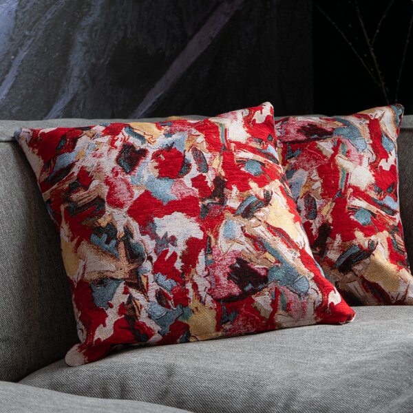Dekoračný návlek SOFA fantasy červená 45x45 cm