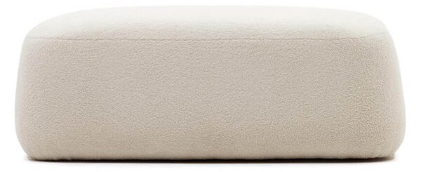 MUZZA Otoman tinara 123 x 85 cm biely