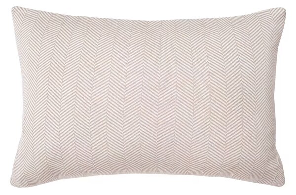 Dekoračný návlek pletený DESIGN rybia kosť smotanová béžová 40x60 cm