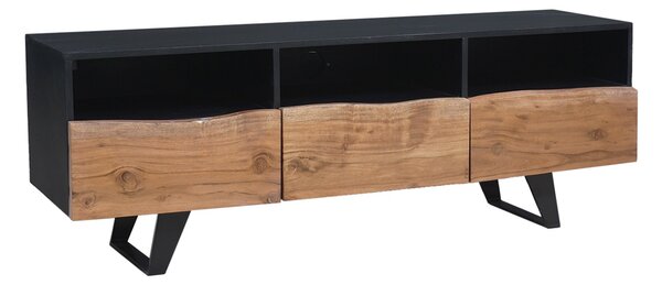 Dizajnový TV stolík Maalik 140 cm akácia