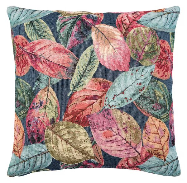 Dekoračný návlek SOFA leaves modrá 45x45 cm