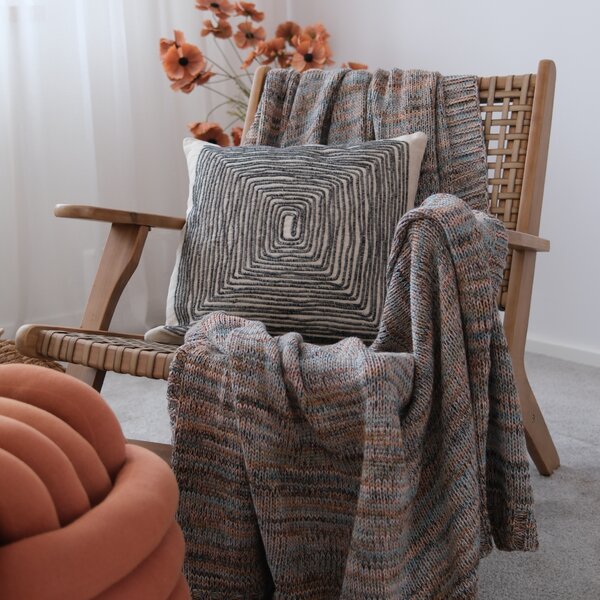 Deka pletená MELANGE LUREX melír pastelová 130x190 cm