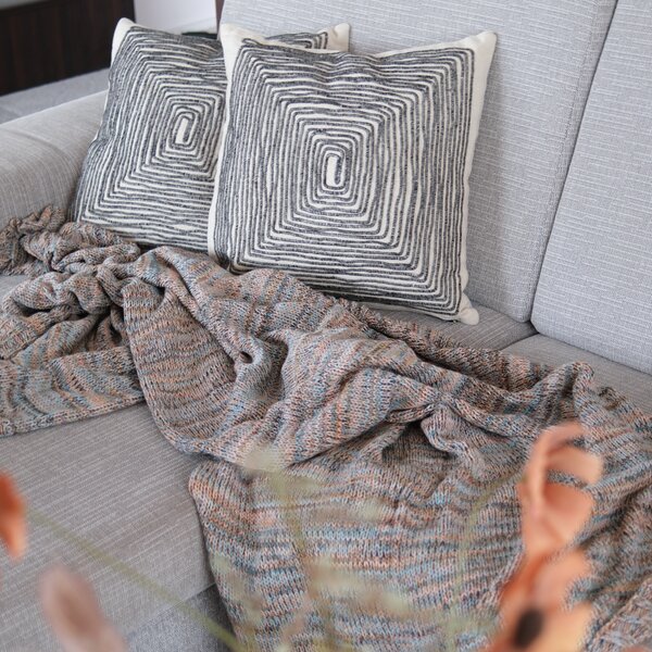 Deka pletená MELANGE LUREX melír pastelová 130x190 cm