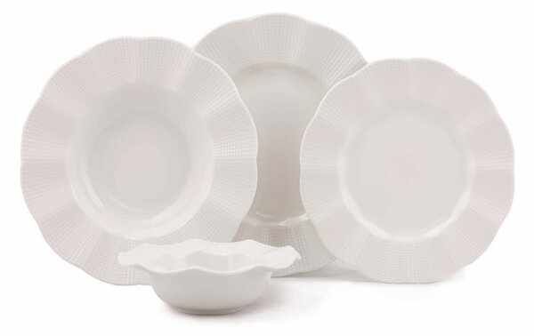 ASIR Porcelánová jedálenská súprava 24 ks RIKUS krémová