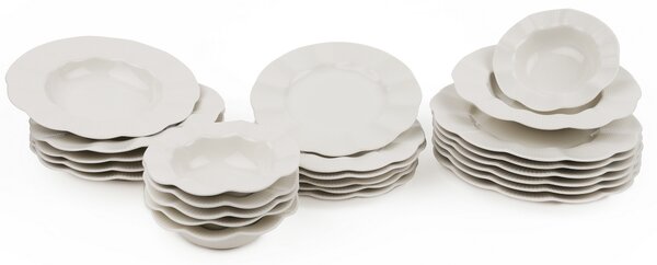 ASIR Porcelánová jedálenská súprava 24 ks RIKUS krémová