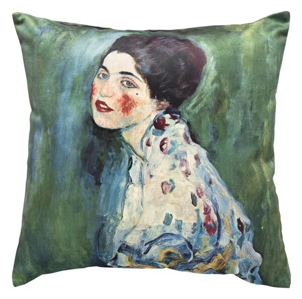 Dekoračný návlek ART VELVET Klimt - portrét 45x45 cm