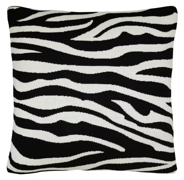 Dekoračný návlek pletený DESIGN zebra 45x45 cm