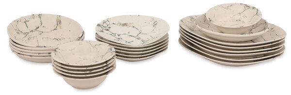ASIR Porcelánová jedálenská súprava 24 ks MARBLE
