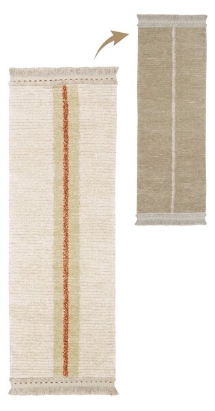 Béžový bavlnený behúň 80x230 cm Duetto Sage – Lorena Canals