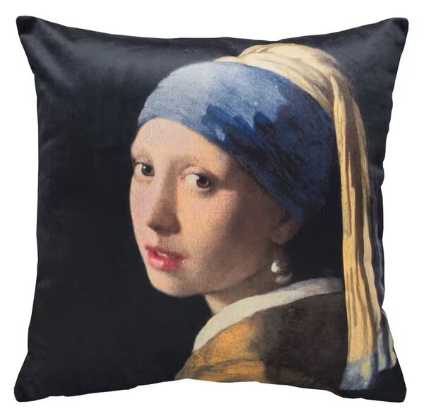 Dekoračný návlek ART VELVET Vermeer - dievča s perlou 45x45 cm