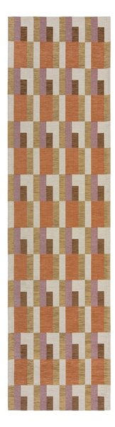Behúň v oranžovo-prírodnej farbe 60x230 cm Riley Block Geo – Flair Rugs