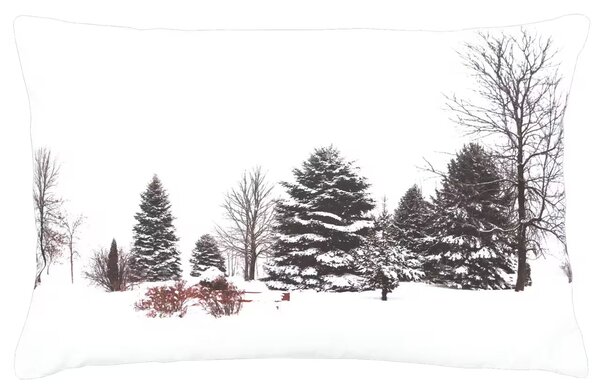 Dekoračný návlek FLORA winter biela 40x60 cm