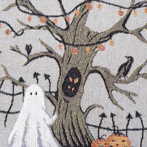 Dekoračný návlek MOTIV halloween sivá čierna 45x45 cm