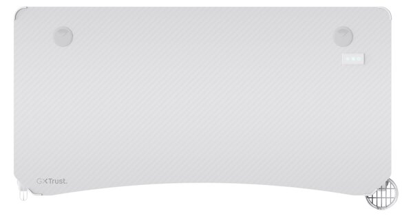Trust GXT 709W LUMINUS RGB desk White 25328 - Hráčsky stôl