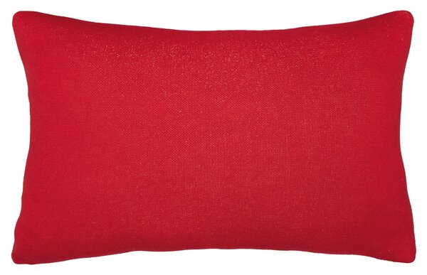 Dekoračný návlek pletený DESIGN LUREX stromčeky červená zlatá 40x60 cm