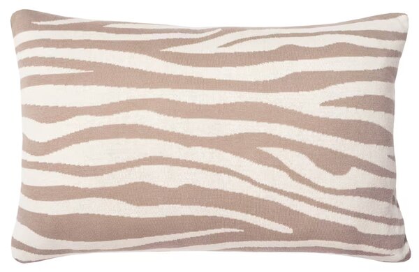 Dekoračný návlek pletený DESIGN zebra smotanová béžová 40x60 cm