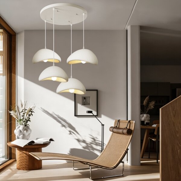BRILAGI - Závesné svietidlo na lanku WABI SABI 4xE27/60W/230V biela