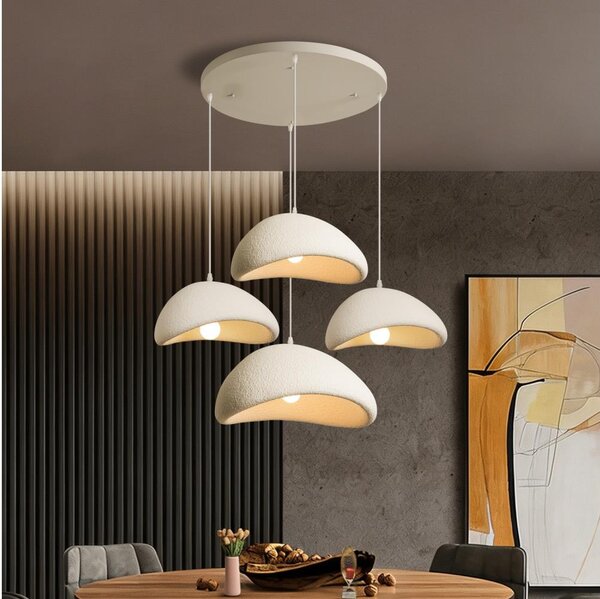 BRILAGI - Luster na lanku WABI SABI 4xE27/60W/230V biela
