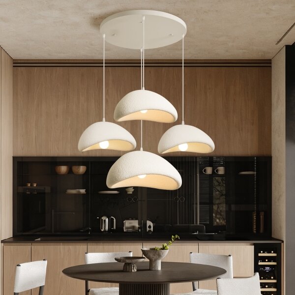 BRILAGI - Luster na lanku WABI SABI 4xE27/60W/230V biela