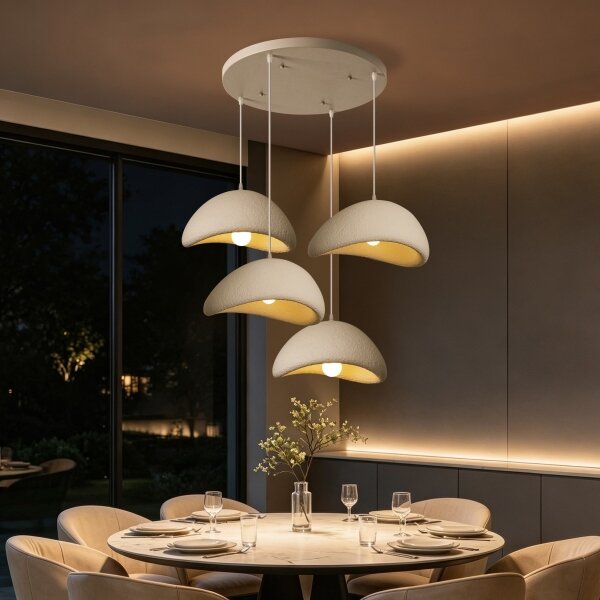 BRILAGI - Luster na lane WABI SABI 4xE27/60W/230V biela